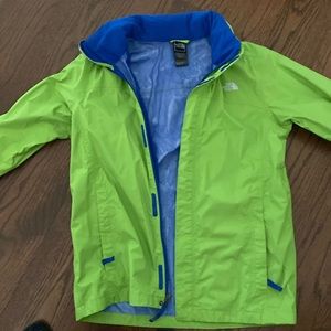 Boys north face rain jacket